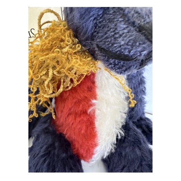 Vtg 9Os Judy Senk Artist Bear Star Collectible English Mohair jointed Teddy Bear - Picture 7 of 15